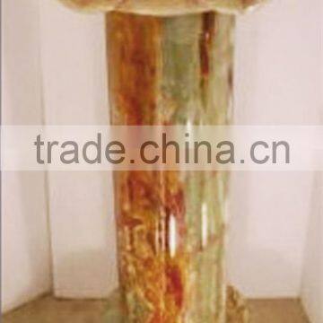 NATURAL 2017 New Items MULTI GREEN ONYX PEDESTALS COLLECTIONS photo-4