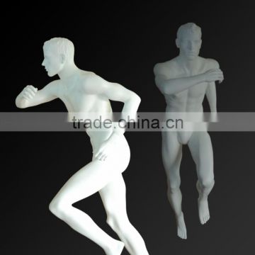 Realistic Body Muscle Male White Athletic Runner Mannequin For sale