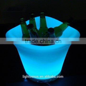 Night club led ice wine bucket with remote