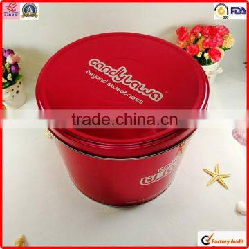 Custom Design Glossy Metal Print Popcorn Tin Packing Cans photo-5