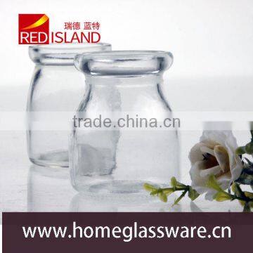 glass manufactory supply mini clear glass jar, tumbler glass jar