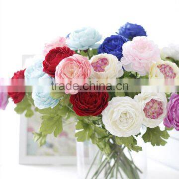 New design silk peony artificial flower for flower arrangement