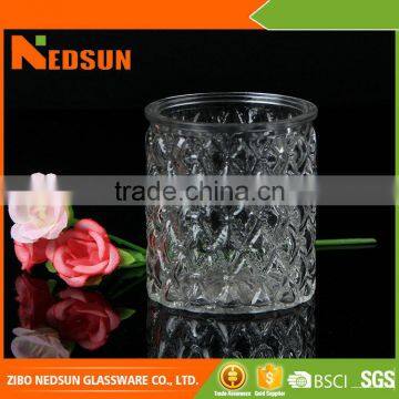 Alibaba manufacturer wholesale Smooth cheap candle glass containers