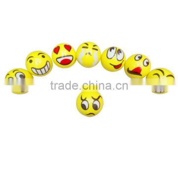 Promtional LED 12 Emoji PVC Child Toys Bouncing Balls