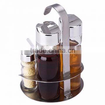 4PCS Condiment Sets/Glass Cruet Set /Oil and Vinegar Cruet Set photo-4