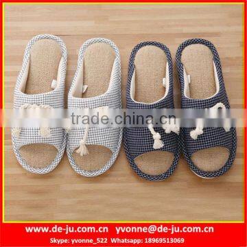 Women Platform Cotton Linen Slippers