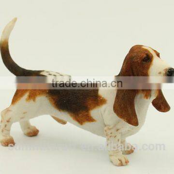 Artificial Resin Basset Hound Dog Statues Statues for Sale photo-5