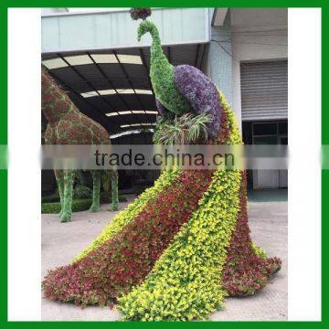 Garden Decoration Artificial Peacock Green Sculpture photo-4