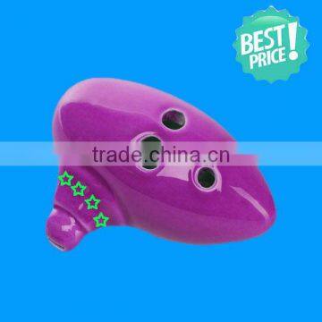 6 Holes New Learners Ceramic Ocarina Flute for Children photo-5