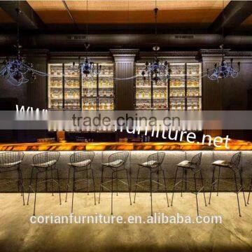 Corianfurniture Translucent Acrylic Lighted Wine Bar Counter photo-2