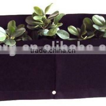 4 Pouch Horizontal Hanging Wall Fabric Pot Container photo-3