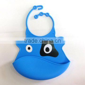 Custom printed animal silicone baby bibs