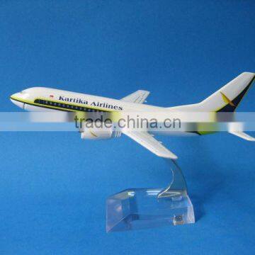 Metal B737-300 Kartika airplane model for decoration