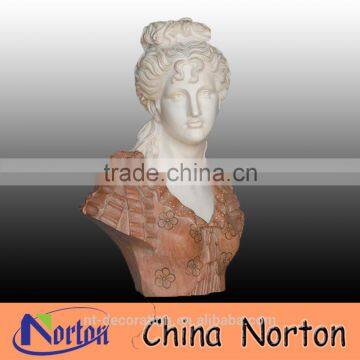 Hand art marble carving Goddess bust head sculpture NTMS-B058Y