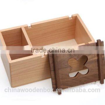 2015 Multifunction Wooden Tissue Box Antique photo-3