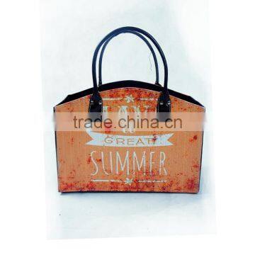 Orange Faux Leather Foldable Organizer Magazine & Newspaper Holder Bin Storage Basket photo-3