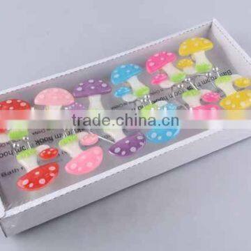 12PC Sucker Type Star Shape /mushroom Shape Plastic Hook photo-3