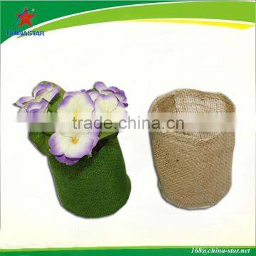 jute table plant bags