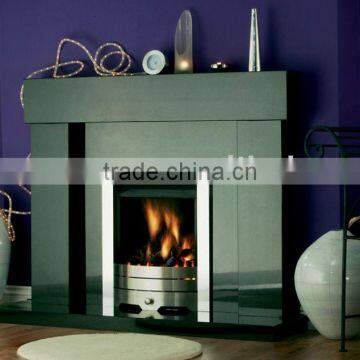 Black Granite Stone Fireplace Mantel /Indoor Fireplace