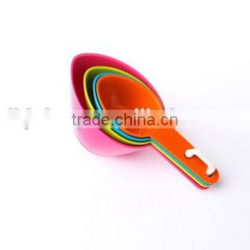 100% BPA Free High Quality Plastic 4pcs Measuring Spoon Set Dessert Make Tools photo-3