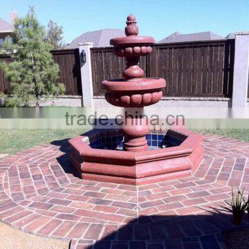 Four Tiers Fountain Home Decor Stone Garden Cantera Stone Fountains photo-3
