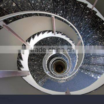 Alibaba hot selling Green Star distinctive color high decorative granite polished retractable stair