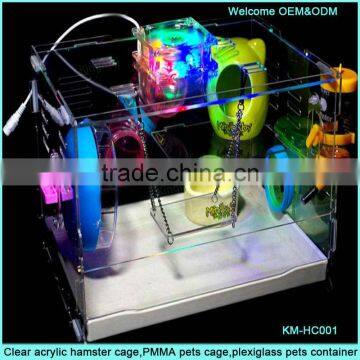 Large Capacity and Comfort Clear Acrylic Hamster Container