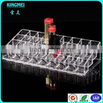 Factory Wholesale Glam Clear Acrylic 10 Hole Lipstick Case Holder photo-4