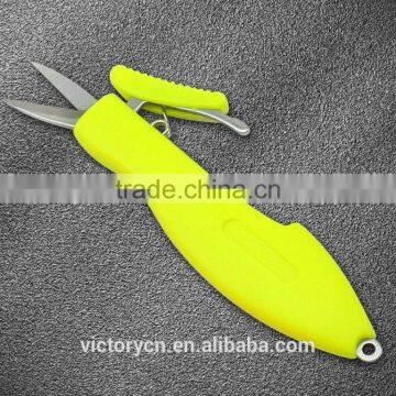 hot sale plastic fishing scissors,fishing acessory line cutter A-211