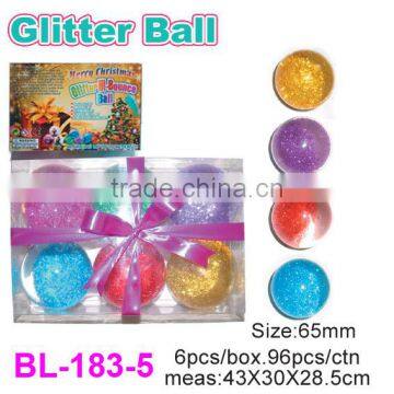 Colorful Glitter Bouncy Balls for Kids