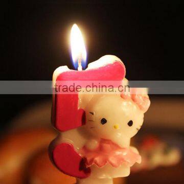 Carton Hello Kitty Cat Birthday Candle for Children