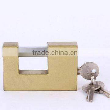 Solid Brass Rectangular Globe Mini Padlock From 50mm Size to 90mm photo-2