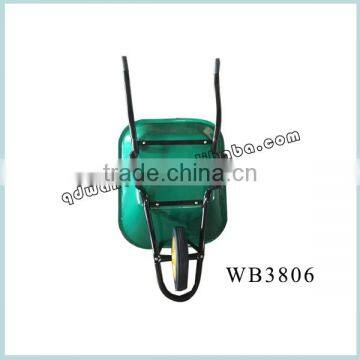 Heavy Duty Metal Tray Green Color Wheelbarrow For Sale photo-4