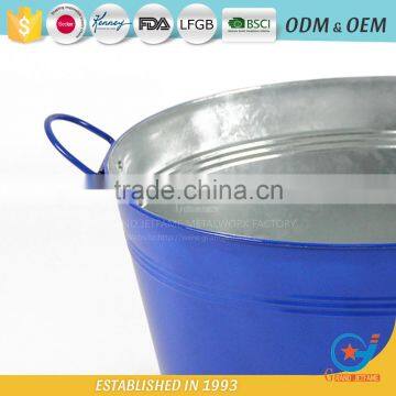 19 Inch Iron Garden Beverage Tub Metal Metal Ice Tub