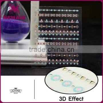 New Air Custom Metal Style DIY Decoration Nail Stickers photo-5