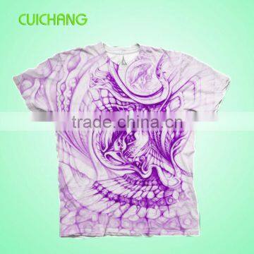 promotion sublimated polyester t-shirts&tall t-shirts wholesale&wholesale custom all over print t-shirt