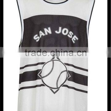 High Quality Mesh Fabric Sleeveless Tshirt