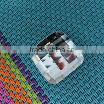 wholesale crystal clear square bead flat back glass stones for jewelry making and bag accessories