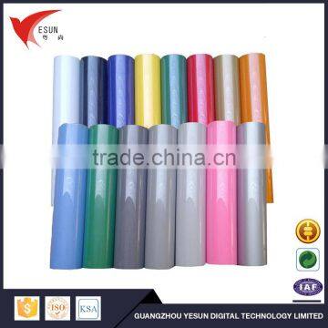 YESUN more than 35 colors heat transfer film pu heat transfer vinyl roll for sale