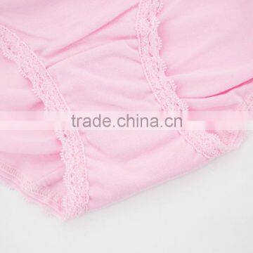 Pink 95% Cotton 5% Spandex With Lace Sexy Fancy Woman Underwear photo-5