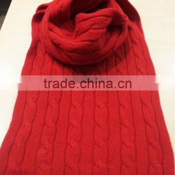 knitted 100% cashmere scarf