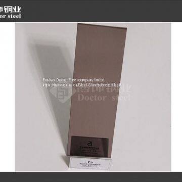 304 Decorative Brown Golden Mirror Stainless Steel for Building Material photo-4