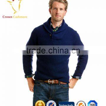 Whosale Shawl Collar Male Cashmere Men Sweater