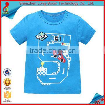 50LF# O-neck Short Sleeve Soft Cotton Round Neck Blank T-shirt Polo Shirts Baby Clothes photo-3