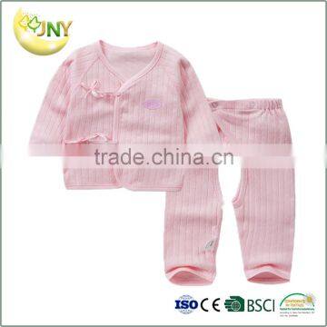 Wholesale 100% Cotton Plain Unisex Babies Clothing Sets photo-2