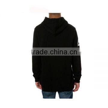Black 100% Cotton Cheap Plain Hoodies Hoodies photo-3