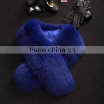 Myfur Short Fox Fur Trim Collar For Ladies Winter Jacket Wholesale