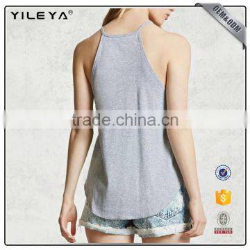 2017 High-neck Customizable Sleeveless Casual Tops photo-2