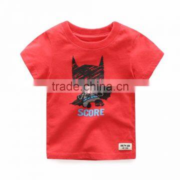 Wholesale Summer Cotton Short Sleeves Boys Kids Round Neck T-shirt photo-4