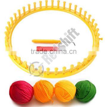 OEM plastic knitting tool diy knitting set kid toys set color yarn set